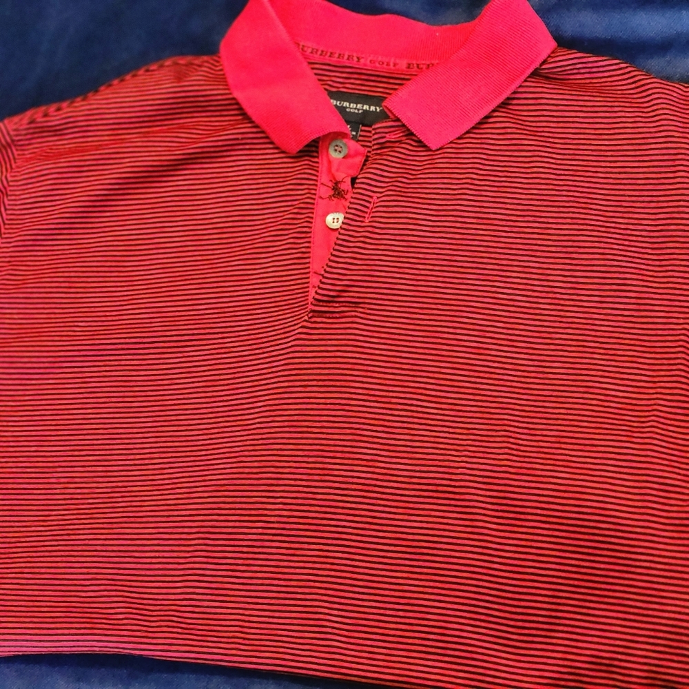 Burberry Golf Polo Sz Large